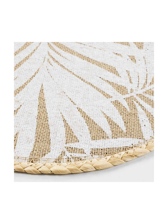L-C Palam Placemat Round Wicker Beige 38cm 1pcs