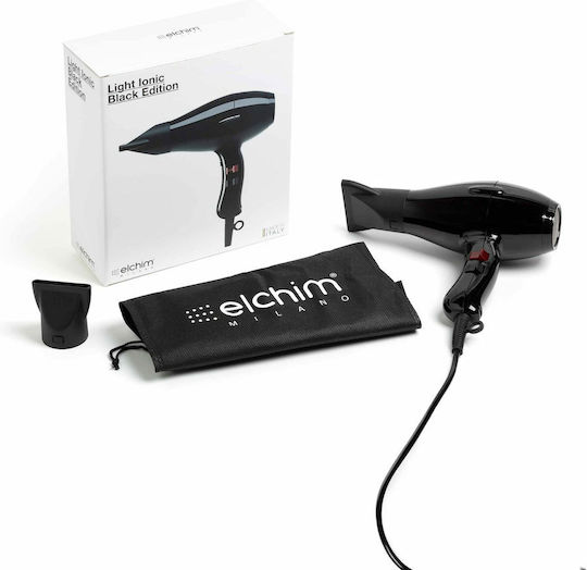 Elchim 3900 Light Ionic Hair Dryer 2400W Black