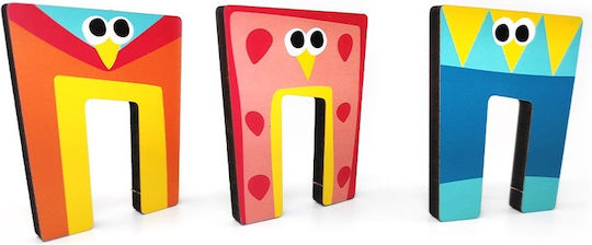 Svoora Decorative Letter Red made of Wood Π 5.5x0.6x7εκ.