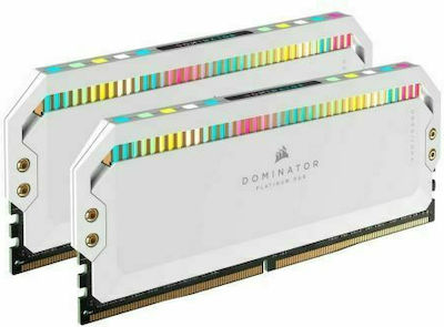 Corsair Dominator Platinum RGB 32GB DDR5 RAM with 2 Modules (2x16GB) and 5200 Speed for Desktop