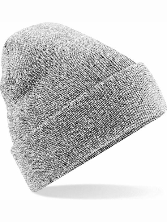 Beechfield Knitted Beanie Cap Gray