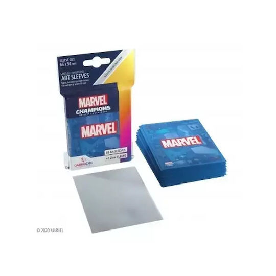Gamegenic Marvel Champions Art Marvel Card Sleeves Standard Size 50τμχ Blue GGS10106ML