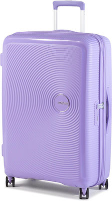 American Tourister Soundbox Spinner Μεγάλη Βαλίτσα με ύψος 77cm σε Μωβ χρώμα