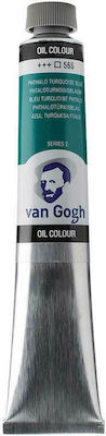 Royal Talens Van Gogh Oil Colour 565 Phthalo Turquoise Blue 60ml