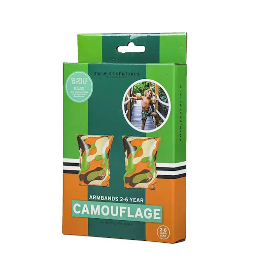 Swim Essentials Камуфлажни Детски Плувки За Къпане 2-6 Години 15x19см Многоцветни