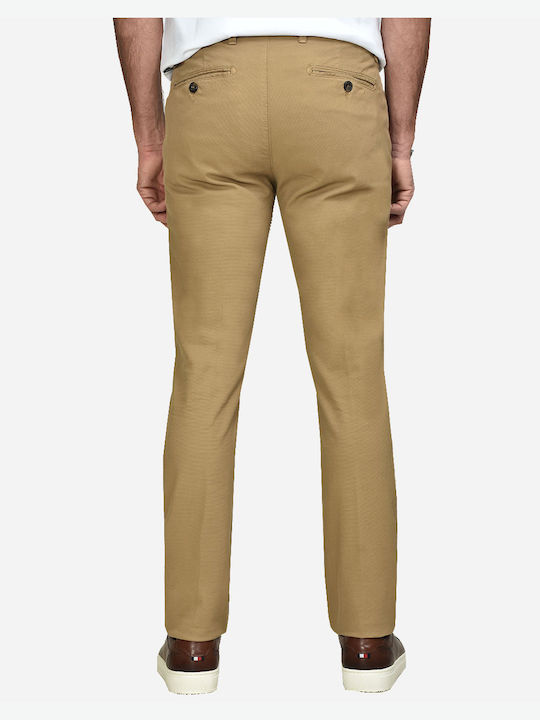 Four.Ten Men's Trousers Chino Elastic Sandy Brown