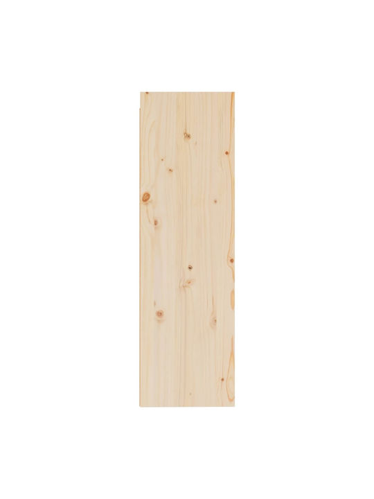 Wall-Mounted Living Room Cabinet Made of Brown Solid Wood 30x30x100cm