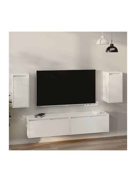 Cabinets Wall White 2pcs 30x30x60cm