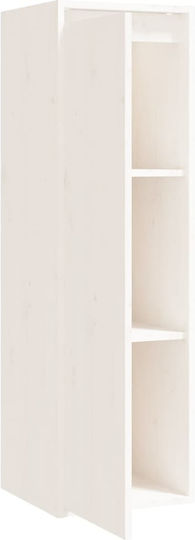 Hängeschrank fürs Wohnzimmer aus Massivholz Weiß 30x30x100 cm