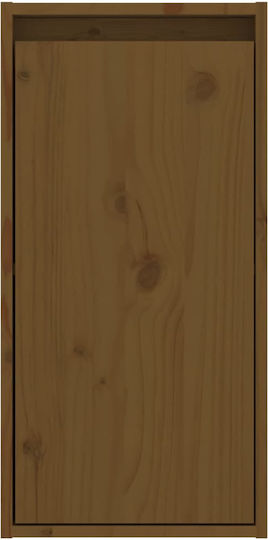 Dulap Suspendat pentru Sufragerie din Lemn Masiv Maro Miere 30x30x60 cm