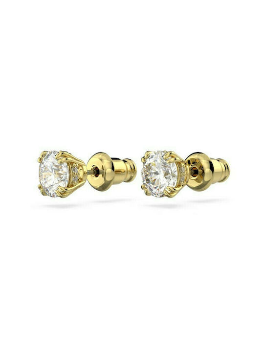 Swarovski Constella Stud Σκουλαρίκια Καρφωτά Επιχρυσωμένα με Πέτρες