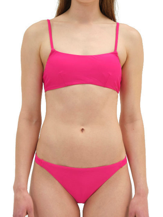 Set Bikini Μπουστάκι με Αφαιρούμενη Ενίσχυση Φούξια