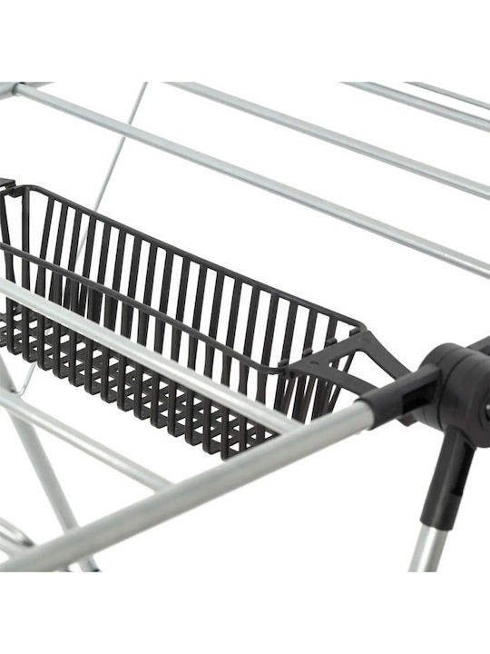 5Five Accona Plus Stainless Steel Folding Floor Clothes Drying Rack with Hanging Length 13m