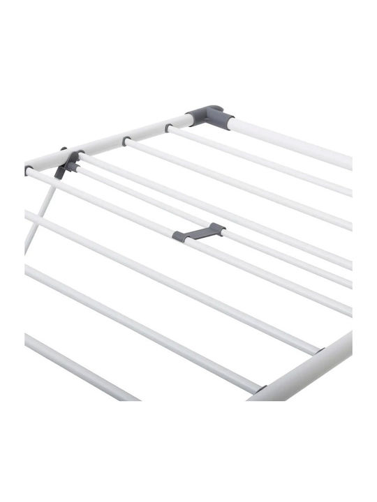 5Five Lut Stainless Steel Folding Floor Clothes Drying Rack with Hanging Length 15m