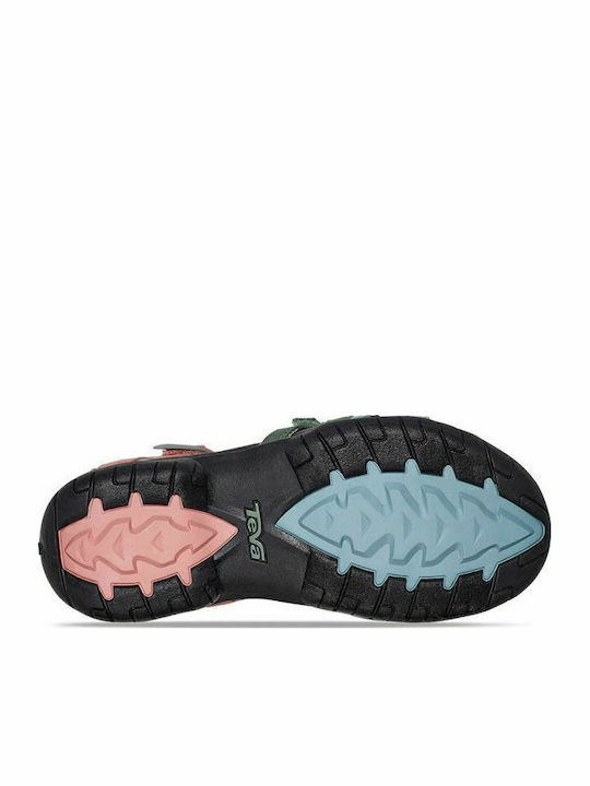 Leder Flache Sandalen für Damen Sportlich
