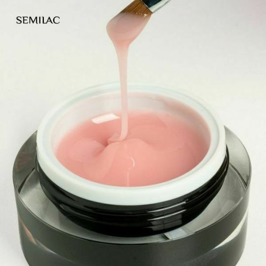 Semilac Builder Gel Νυχιών Pink Milk 15ml