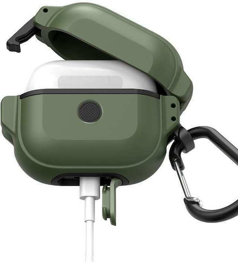 Catalyst Total Protection Калъф с кука Army Green за Apple AirPods 3