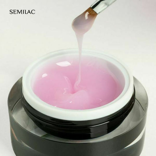 Semilac Jelly Bauherren-Gel Falsche Nagelgel Clear Pink 15ml