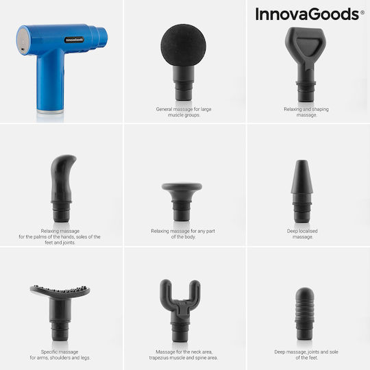 InnovaGoods Relmux Πιστόλι Μασάζ για το Σώμα με Δόνηση Μπλε