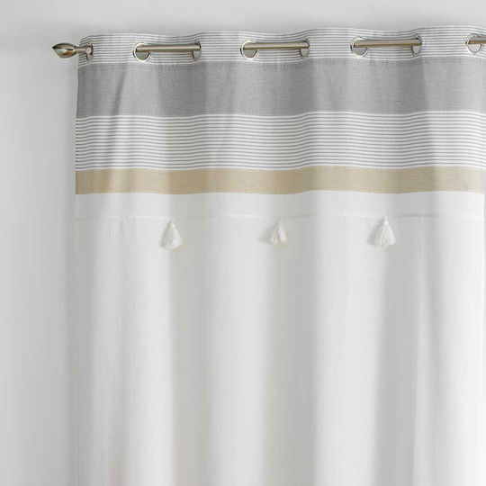 Douceur d'Intérieur L-C Iliade mit Grommets Weiße 140x240cm