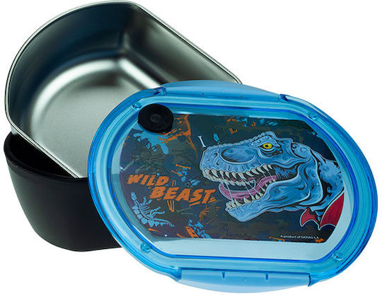 Back Me Up Wild Dino Beast Ανοξείδωτο Παιδικό Δοχείο Φαγητού Δεινόσαυροι 0.68lt Πολύχρωμο