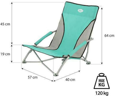 Nils Small Chair Beach Green 57x40x64cm