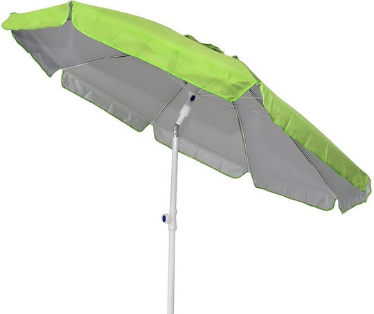 Campus Folding Beach Umbrella Diameter 2m with UV Protection and Air Duct Orange