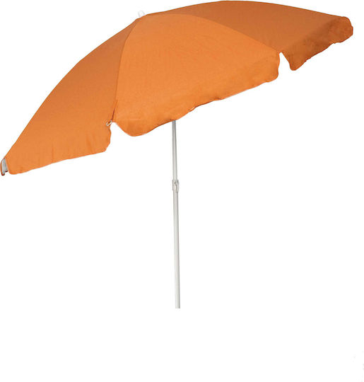 Campus Folding Beach Umbrella Diameter 2m with UV Protection and Air Duct Orange