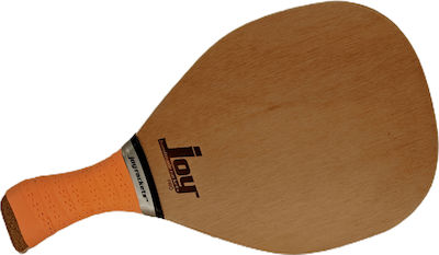 Joy Yatagan Beach Racket Beige 330gr with Slanted Handle Orange