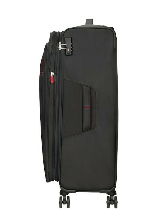 American Tourister Crosstrack Μεγάλη Βαλίτσα Ταξιδίου Υφασμάτινη Γκρι με 4 Ρόδες Ύψους 79εκ.