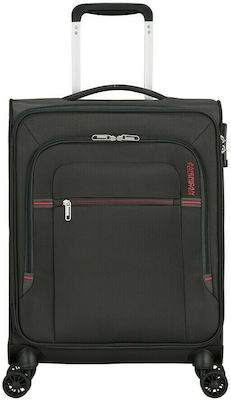 American Tourister Crosstrack Cabin Travel Suitcase Fabric Gray with 4 Wheels Height 55cm.