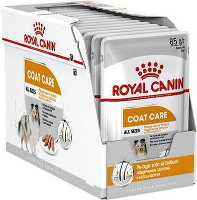 Royal Canin Coat Care Umedă pentru Câini Câine cu Carne în Plic 1 x 85gr. 1736010