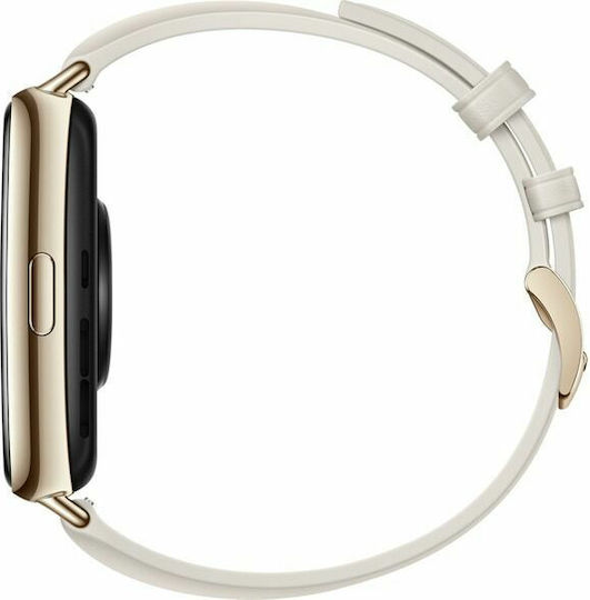 Huawei Watch Fit 2 Classic Aluminium 46mm Αδιάβροχο με Παλμογράφο (Moon White)