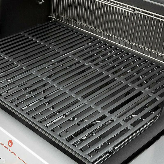 Weber Genesis E-435 Gasgrill Gusseisen Rost 86cmx48cmcm mit 4 cm 14.1kW und Seitenbrenner