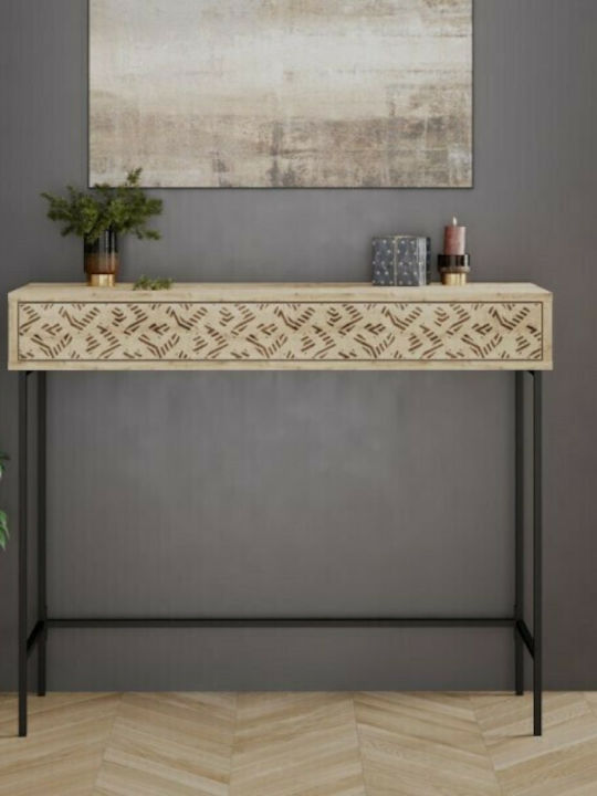 Elettra Consolă Natural / Negru L110xL35.5xH90buc