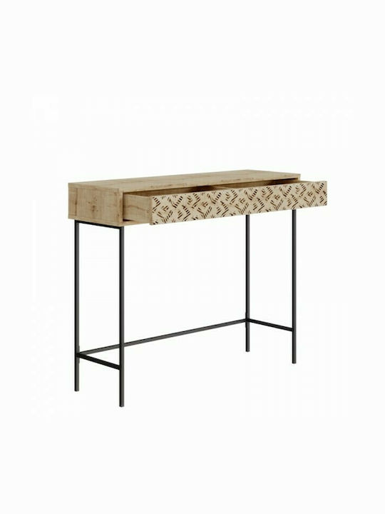 Elettra Consolă Natural / Negru L110xL35.5xH90buc