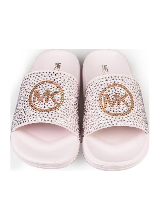 Παιδικές Σαγιονάρες Slides Ροζ Jett Charm Crystal