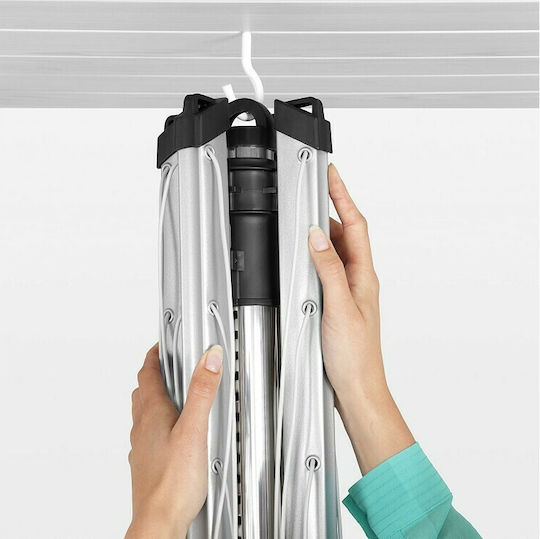 Brabantia Lift-O-Matic Πτυσσόμενη Απλώστρα Δαπέδου για το Κήπο Μεταλλική με Μήκος Απλώματος 50m