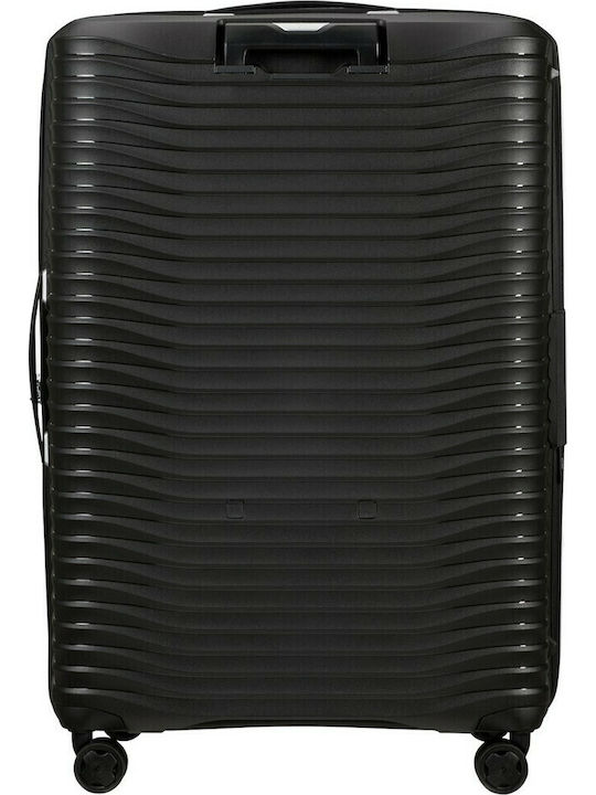 Samsonite Upscape Голям Твърд Черен Куфар за Пътуване с 4 Колела Височина 84см