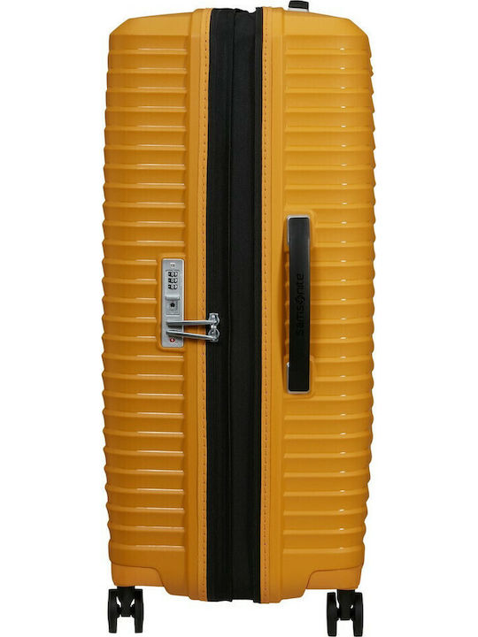 Samsonite Upscape Valiză Mare De Călătorie Tough Galbenă Cu 4 Roți Înălțime 75cm