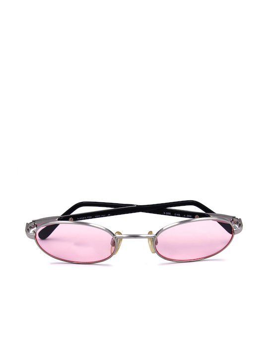 Babylon Sunglasses with Silver Metal Frame and Pink Lens B200 C358