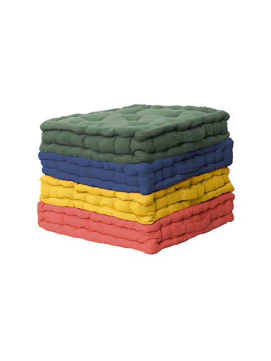 Viopros Floor Pillow 581 from 100% Cotton 24 Haki 40x40cm.