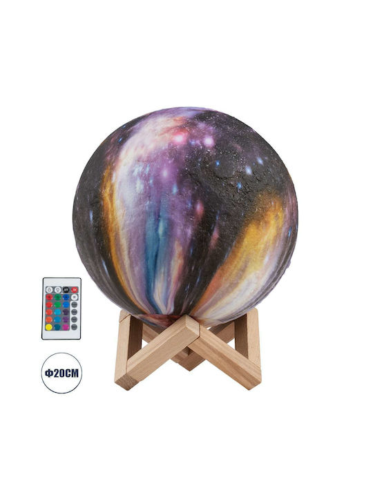 GloboStar Kaotica Decorative Lamp with RGB Lighting Moon Light LED Multicolour