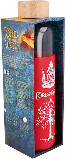 Stor Lord of the Rings Kinder Trinkflasche Silikon mit Schraubverschluss Auslaufsicher Rote 600ml