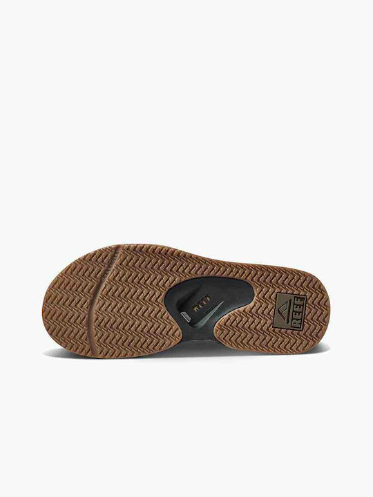 Fanning Prints Men's Flip Flops Olive Swells