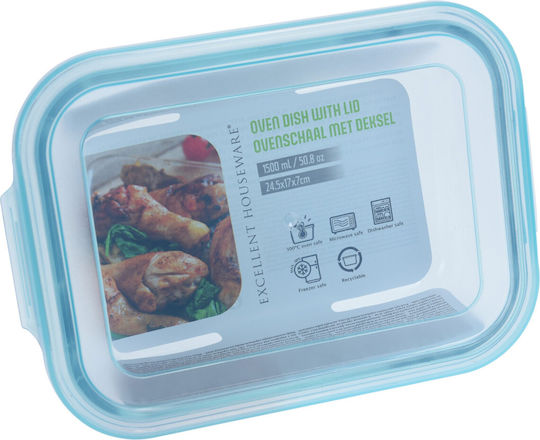 Excellent Houseware Δοχείο Φαγητού Μπλε 1.5lt