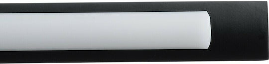 GloboStar Mira Modern Leuchte Badezimmer mit Integrierter LED und Neutralweißes Licht Schwarz 60x13cm