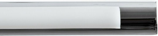 GloboStar Mira Modern Leuchte Badezimmer mit Integrierter LED und Neutralweißes Licht Silber 60x13cm