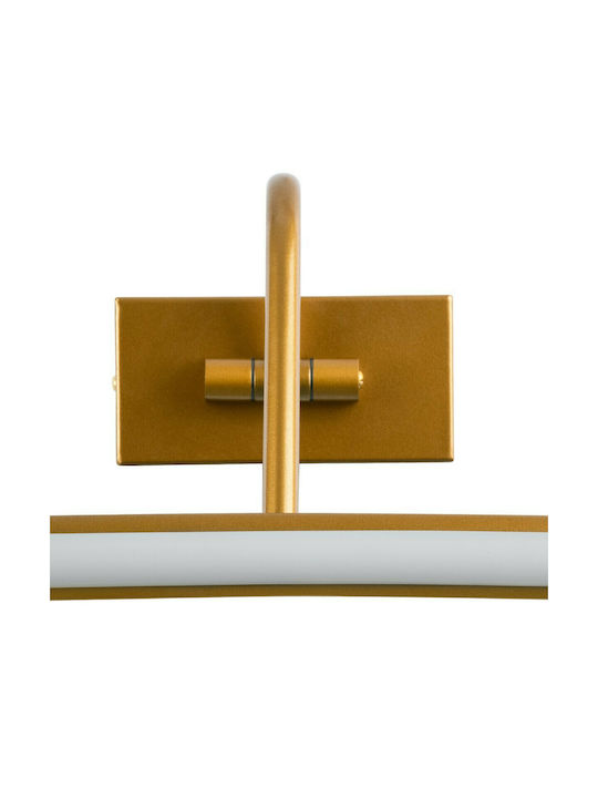 GloboStar Mira Modern Lamp Bathroom with Integrated LED and Natural White Light Copper 60x13cm