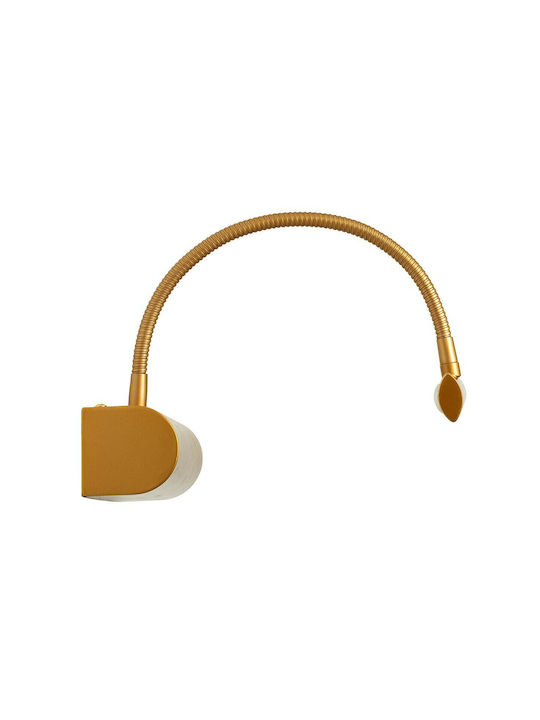 GloboStar Trois Modern Lamp Bathroom with Integrated LED and Natural White Light Copper 60x18cm